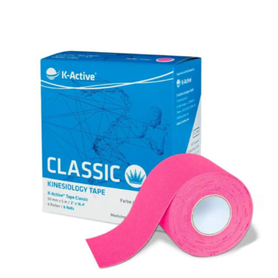K-Active Kinesiology Tape kolor różowy 5 cm/5 m